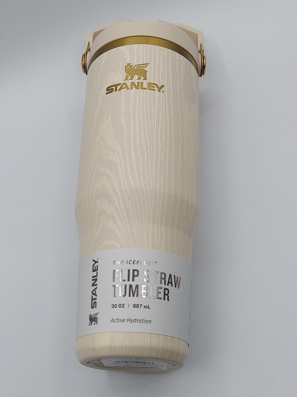 Stanley The IceFlow™ Flip Straw Tumbler | 30 OZ-Birch Woodgrain - Picture 3 of 6